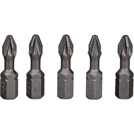PZ2 25mm Embouts pour visseuse - 5 Pièces - DT7212 - QZ