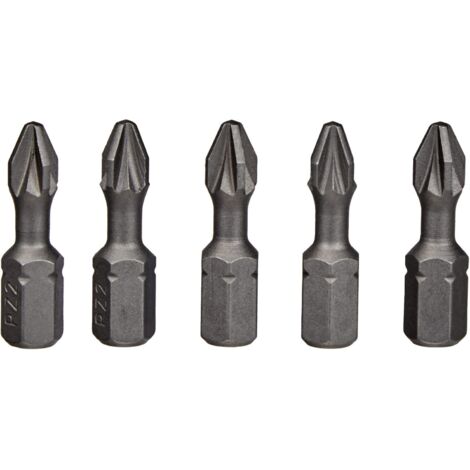 PZ2 25mm Embouts pour visseuse - 5 Pièces - DT7212 - QZ