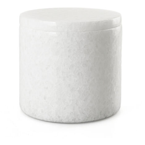 Q-BATH PREMIUM DECOR 1532 Kosmetikbehälter aus weißem Marmor