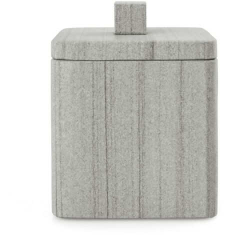 Q-BATH PREMIUM DECOR 1537 Contenedor para cosm茅ticos de m谩rmol gris