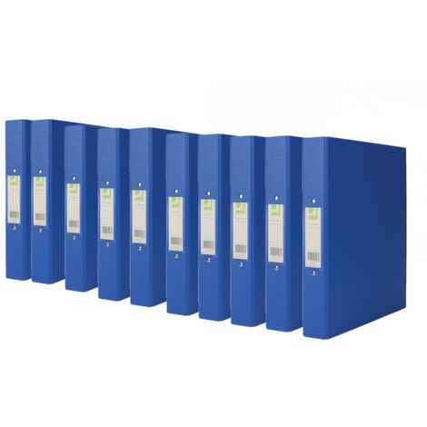 Q-Connect 25mm 2 Ring Binder Polypropylene A4 Blue (Pack of 10) KF02003