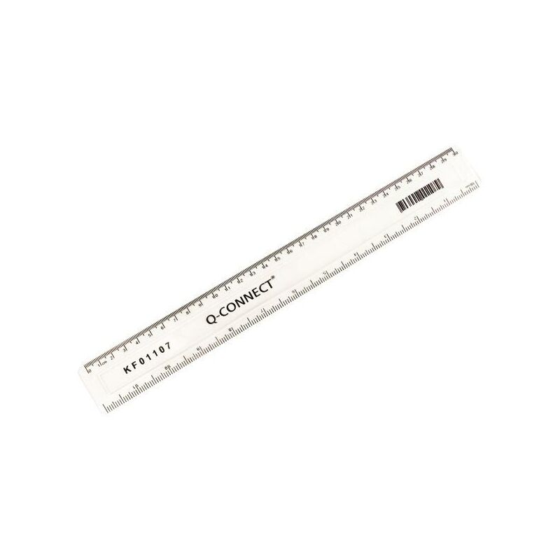 Qconnect - Q-Connect 300mm/30cm Clear Ruler - KF01107