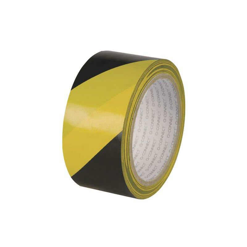 Q-connect - q Conn Hazard Tape 48mm Ylw Blk Pk6