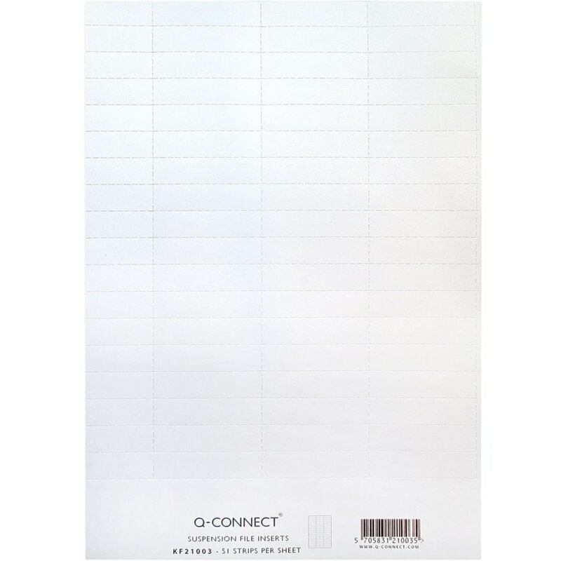 Qconnect - Q Connect Inserts for White Suspension Files (50)