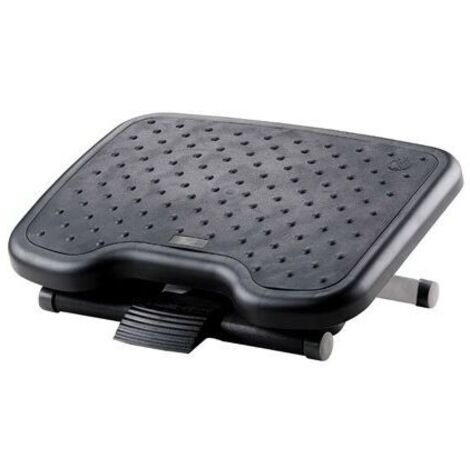 Q-Connect Reposapiés Negro Regulable para Oficina Confort