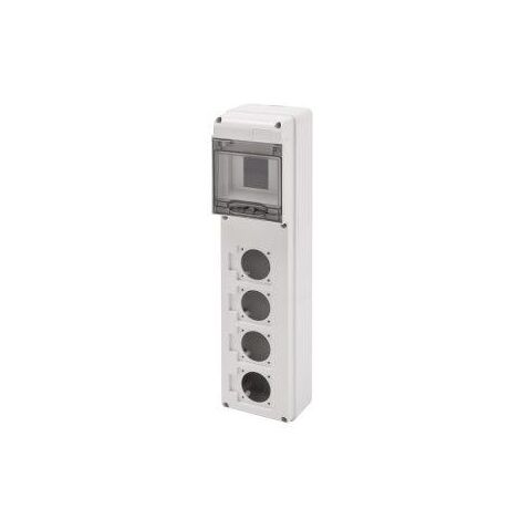 Q-DIN 5M.4 SOCLES PR. 50X50 IP65 GEWISS GW68026N