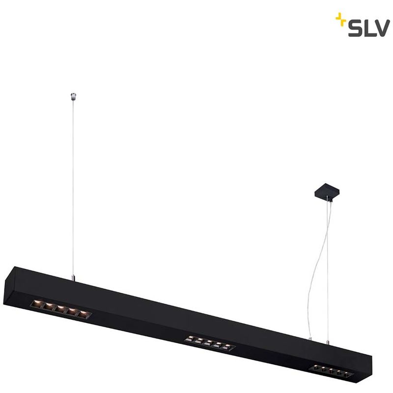 SLV Q-Line LED Pendelleuchte 1m Schwarz 3000K