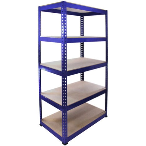 MONSTER RACKING Q-Rax Blue Shelving Units - 90cm x 180cm x 50cm