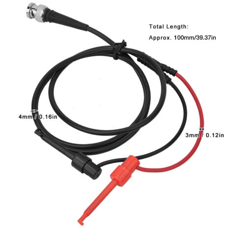 Q9-Stecker-BNC-Testkabel mit Doppelhaken für Oszilloskop und Kfz-Wartung