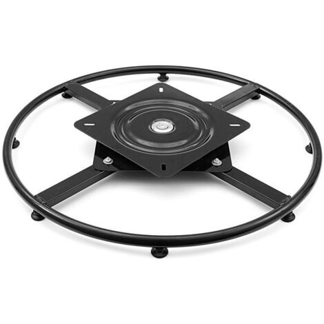 Q&ampQ bastidor plato giratoria retorno 250x250 negro d600mm , Este soporte giratorio con retorno automático permite un movimiento rotacional controlado en sill