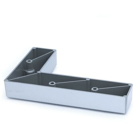 Q&ampQ pata abs ella 200x130 h34 r9006 izquierda , La pata ABS Ella es ideal para sofás y muebles, fabricada en ABS resistente, con un acabado R9006 y una altur