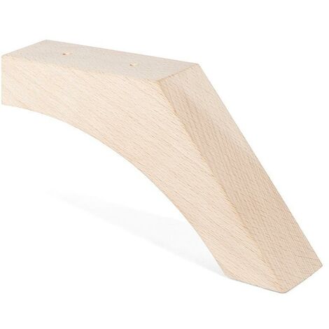 Q&ampQ pata madera boomerang h105 natural , La pata de madera Boomerang es ideal para sofás y muebles, fabricada en madera natural y con una altura de 105 mm.&lt/