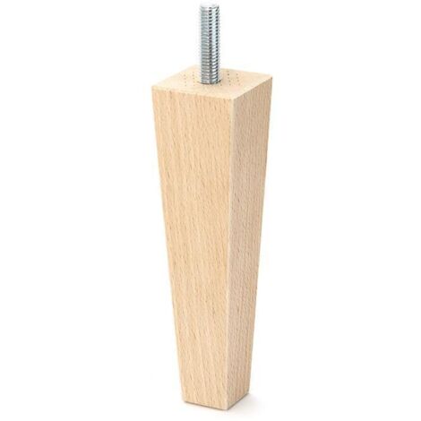 Q&ampQ pata madera cuadradas h150 m8 natural - , La pata de madera cuadrada para sofás de la marca Q&ampQ representa la perfecta fusión entre diseño y funcionalidad. Fabricada en Espa