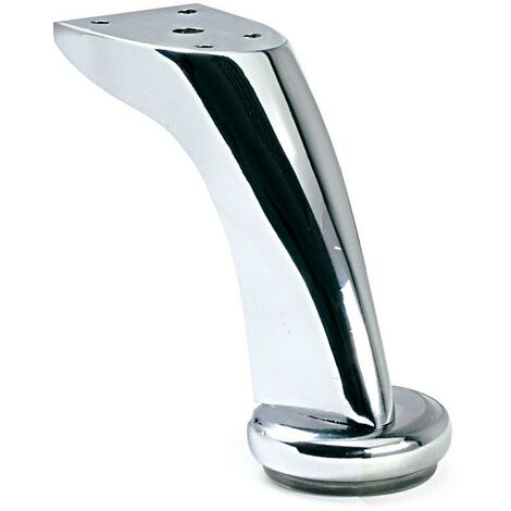 Q&ampQ pata metal cloe h95 cromo , La PATA METAL CLOE H95 CROMO es una pata de mueble o sofá de metal con un acabado en cromo y una altura de 95 mm.