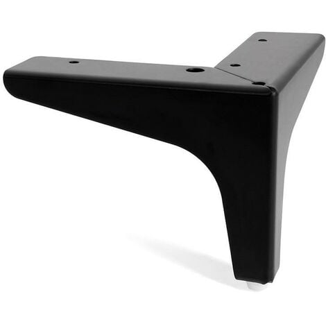Q&ampQ pata metal dayra h100 negro mate , Creada para montarse como pata esquinera, la forma en escuadra de la base de montaje te ayudará a que su instalación sea rápida. Únicament
