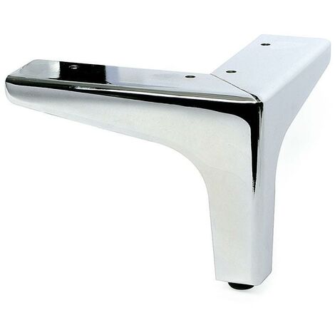 Q&ampQ pata metal hilda h100 135x135 cromo , La pata metálica Hilda es ideal para sofás y muebles, fabricada en metal duradero, con un acabado en cromo y una al