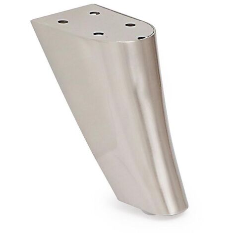 Q&ampQ pata metal kata h100 niquel satinado , La PATA METAL KATA H100 NIQUEL SAT es una pata de mueble o sofá de metal con acabado en níquel satinado y una altu