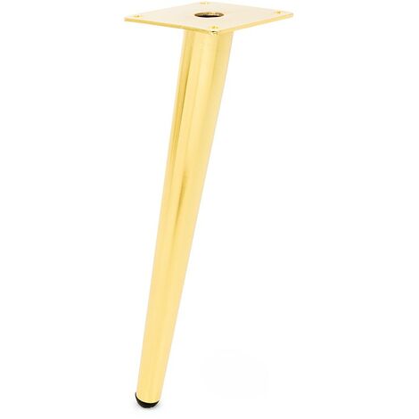 Q&ampQ pata metal onice h300 oro , La pata metálica Onice es ideal para sofás y muebles, fabricada en metal duradero con un acabado en oro y una altura de 300 m