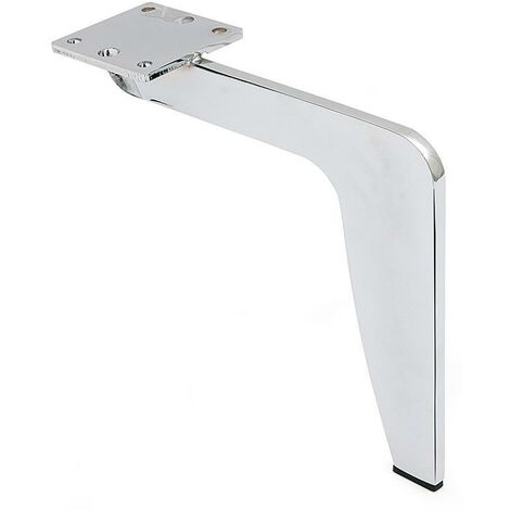 Q&Q pata metal tulia h160 cromo , La PATA METAL TULIA H160 CROMO es una pata de mueble o sofá, fabricada en metal con un acabado en cromo y una altura de 160