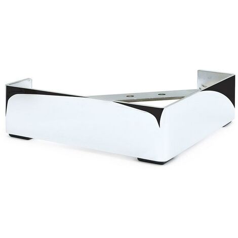 Q&ampQ pata metalica cromo janet h65 200x200 , La pata metálica Janet es ideal para sofás y muebles, fabricada en metal duradero con un acabado en cromo y una a