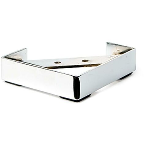 Q&ampQ pata metalica cromo malone h36 130x130 , La pata metálica Malone es ideal para sofás y muebles, fabricada en metal duradero, con un acabado en cromo y un