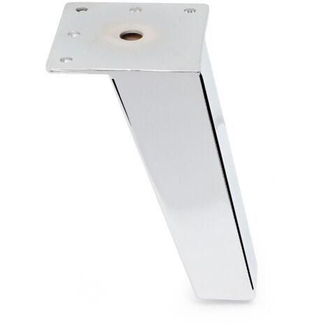 Q&ampQ pata metálica rampa h123 acabado cromo , La pata metálica Rampa es ideal para sofás y muebles, está hecha de metal duradero con una altura de 123 mm.