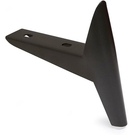 Q&ampQ pata metálica shot h140-h240 acabado negro , La pata metálica Shot es ideal para sofás y muebles, fabricada en metal duradero con una altura ajustable en