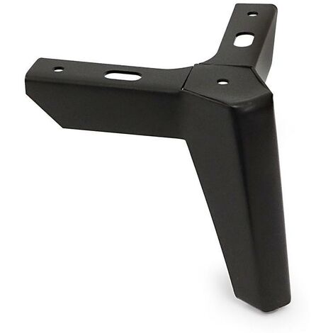 Q&Q pata metálica vector h120 acabado negro mate , Acabados disponibles cromo, negro mate, plomo cepillado, latón cepillado, blanco mate.La pata metálica Vecto