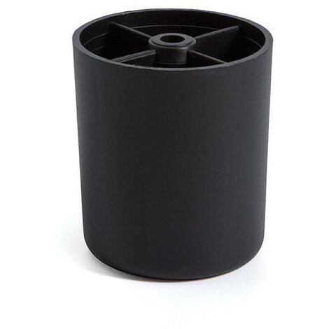Q&ampQ pata plástico redonda aron d55 h70 negro , La pata de plástico redonda Aron de Q&ampQ es ideal para muebles, fabricada en plástico resistente, con un acabad