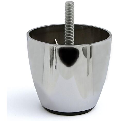 Q&ampQ pata plastico vaso ø70 h65 m8x27 cromo , La PATA PLASTICO VASO d70 H65 M8x27 CROMO es una pata de sofá o mueble de alta calidad, fabricada por la marca Q
