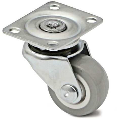 Q&ampQ rueda giratoria brooke aro de goma ø30 plástico h37 , La rueda giratoria Brooke cuenta con un aro de goma, diámetro de 30mm y una altura de 37mm, su mate