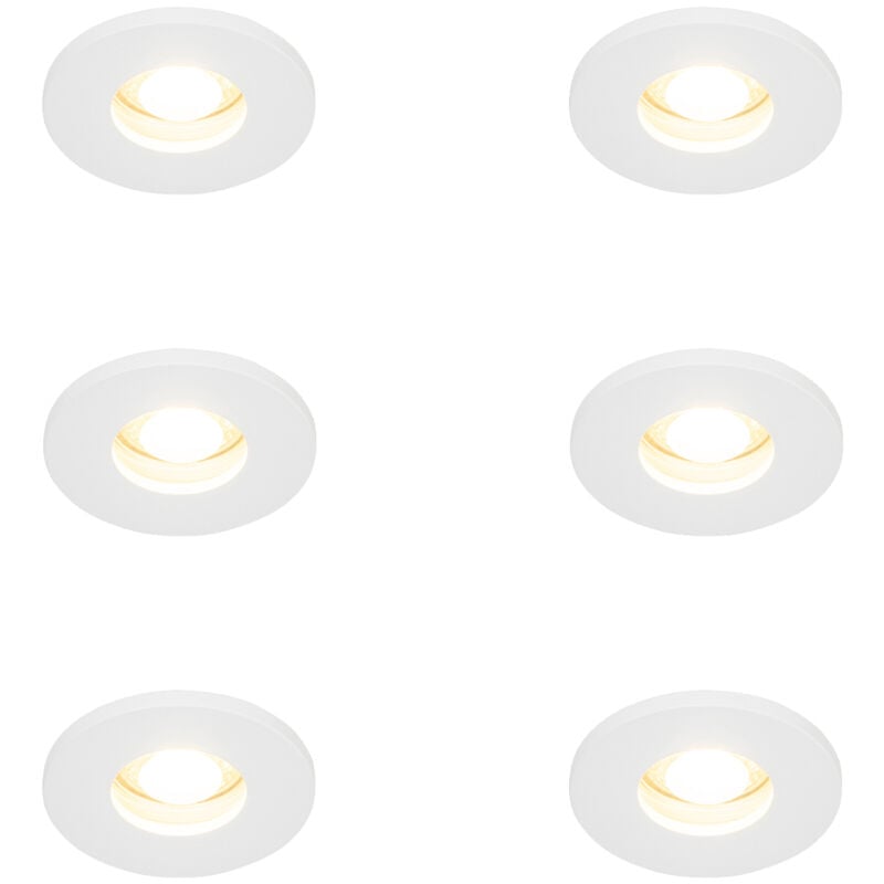 102821 - Spot extérieur pour le sol - 6 pièces - ø 85 mm - - éclairage extérieur - Salle de bains - Qazqa