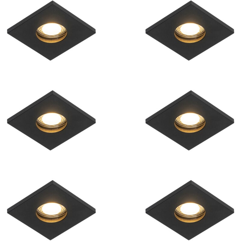 102826 - Spot extérieur pour le sol - 6 pièces - l 85 mm - - éclairage extérieur - Salle de bains - Qazqa