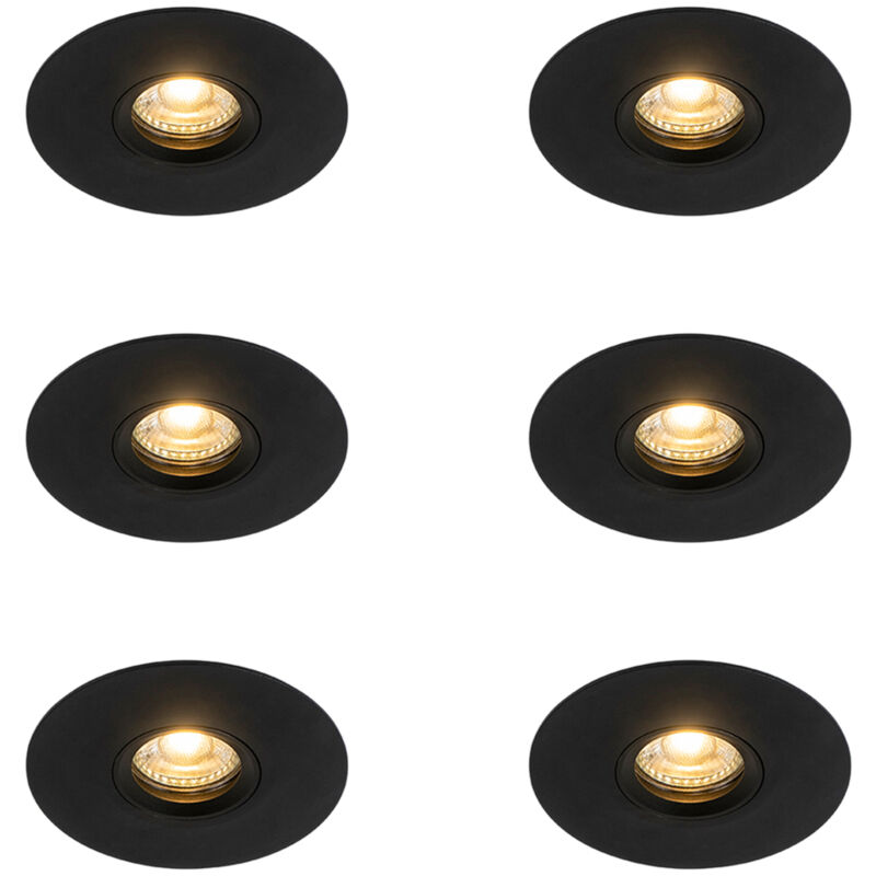 102871 - Spot encastrable - 6 pièces - ø 120 mm - - éclairage intérieur - Salon i Chambre i Cuisine i Salle à manger - Qazqa