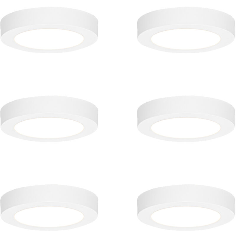 105156 - led Spot extérieur pour le sol - 6 pièces - ø 14 cm - - éclairage extérieur - Salle de bains - Qazqa