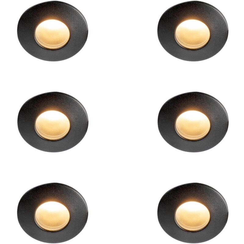 97594 - Spot extérieur pour le sol - 6 pièces - ø 85 mm - - éclairage extérieur - Salle de bains - Qazqa