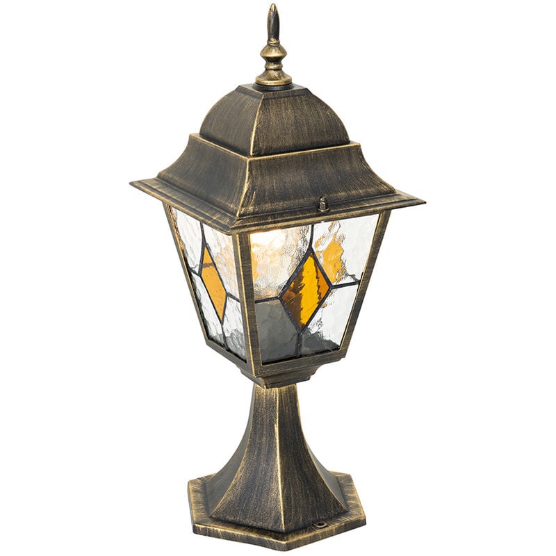 Antigua - Lampe sur pied extérieur - 1 lumière - l 18.4 cm - Doré - Classique/Antique - éclairage extérieur - Qazqa