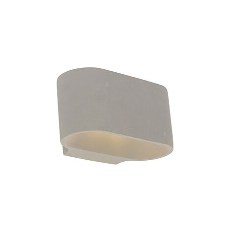 Qazqa – Applique murale rustique en béton – H 90 mm – Culot G9 – IP20 – Compatible LED et halogène – Éclairage intérieur pour salon, chambre, cuisine