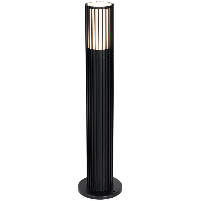Qazqa - boris - led éclairage de terrasse et d'allée de jardin - 1 lumière - ø 12 cm - Noir - Moderne - éclairage extérieur