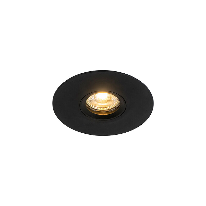 Buco - led Spot encastrable - 1 lumière - ø 120 mm - Noir - Moderne - éclairage intérieur - Salon i Chambre i Cuisine i Salle à manger - Qazqa