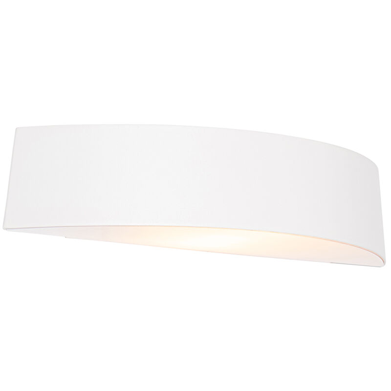 Caz - Applique murale - 1 lumière - l 36 cm - Blanc - Moderne - éclairage extérieur - Qazqa