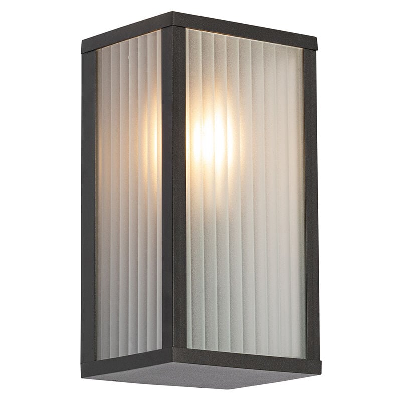 Charlois - Applique murale - 1 lumière - l 14 cm - Noir - Moderne - éclairage extérieur - Qazqa