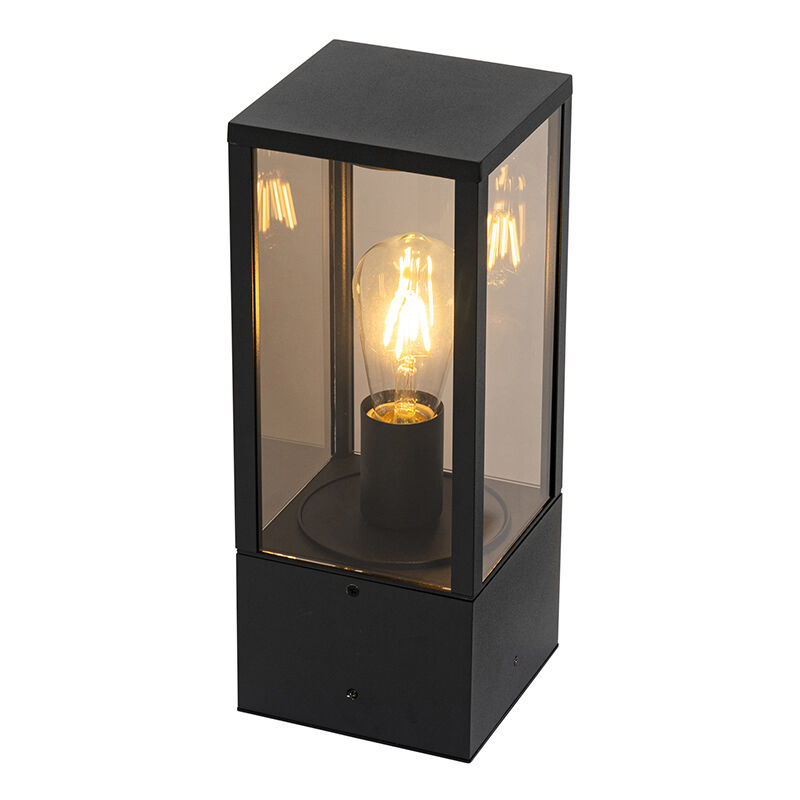 Charlois - éclairage de terrasse et d'allée de jardin - 1 lumière - l 14 cm - Noir - Rustique - éclairage extérieur - Qazqa