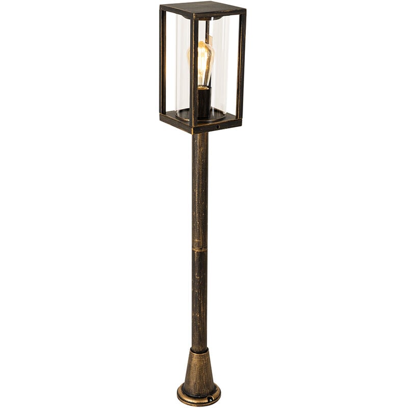 Charlois - Lampe sur pied extérieur - 1 lumière - l 14 cm - Doré/Laiton - Rustique - éclairage extérieur - Qazqa