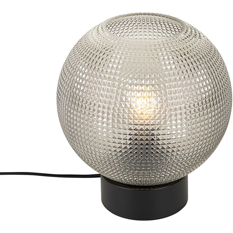 Qazqa - chico - Lampe de table - 1 lumière - ø 25 cm - Noir - Design - éclairage intérieur - Salon i Chambre i Cuisine i Salle à manger