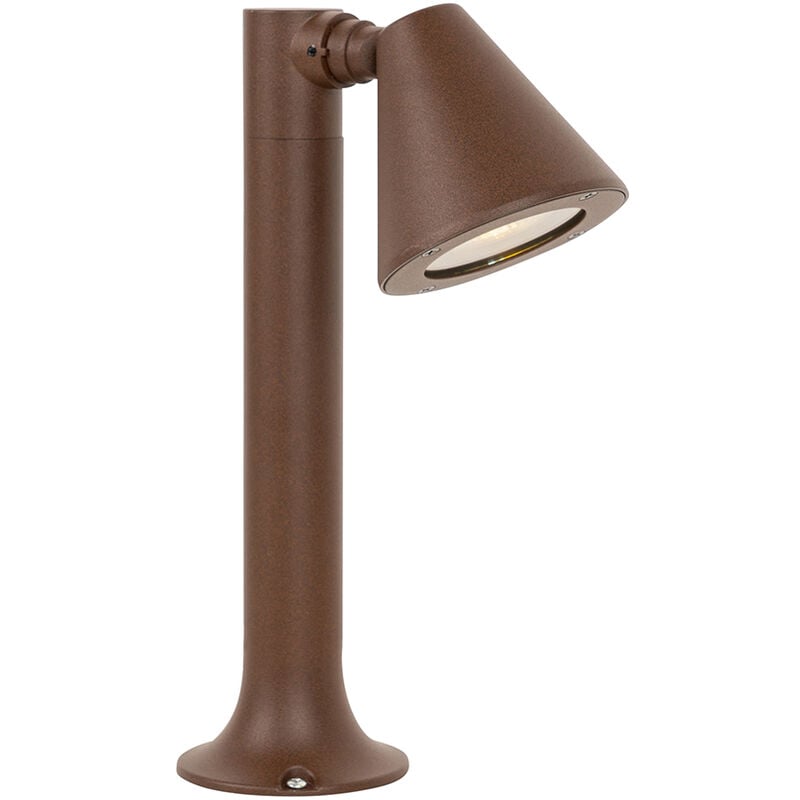 Ciara - Lampe sur pied extérieur - 1 lumière - l 10 cm - Brun rouille - Moderne - éclairage extérieur - Qazqa