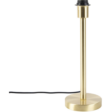Lámpara mesa clásica negra pantalla dorada - NONA