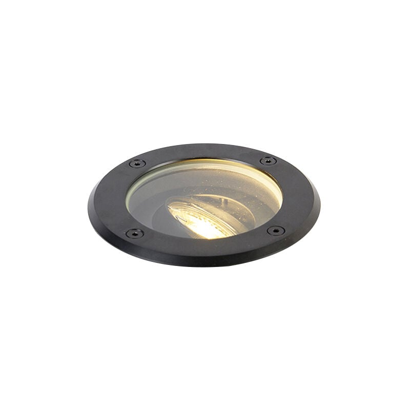 Delux - Spot encastrable de sol - 1 lumière - ø 13 cm - Noir - Moderne - éclairage extérieur - Qazqa