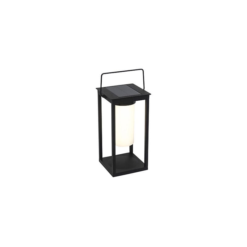 Qazqa - denlu - led Dimmable Lampe de table solaire variateur inclus - 1 lumière - l 14.3 cm - Noir - Moderne - éclairage extérieur
