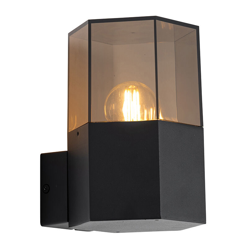 QAZQA denmark - Applique murale - 1 lumière - L 11.5 cm - Noir - Moderne - éclairage extérieur